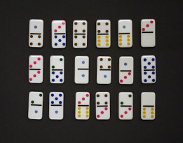 Materials used in Dominoes.