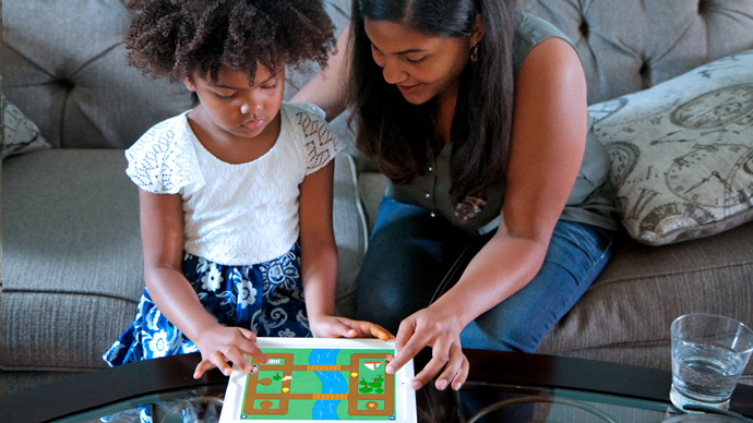 Map Adventures being played at home.