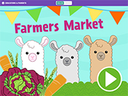 Farmers Market app splash screen.