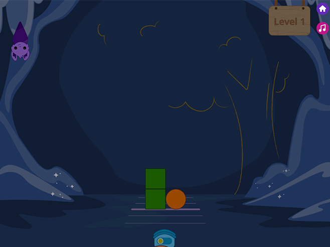 Shadow Cave app level screenshot.
